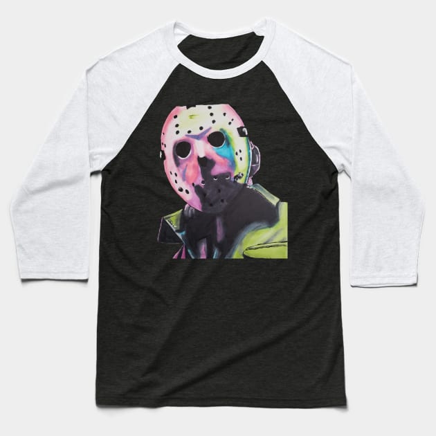 Colorful Jason Baseball T-Shirt by Kozna_art